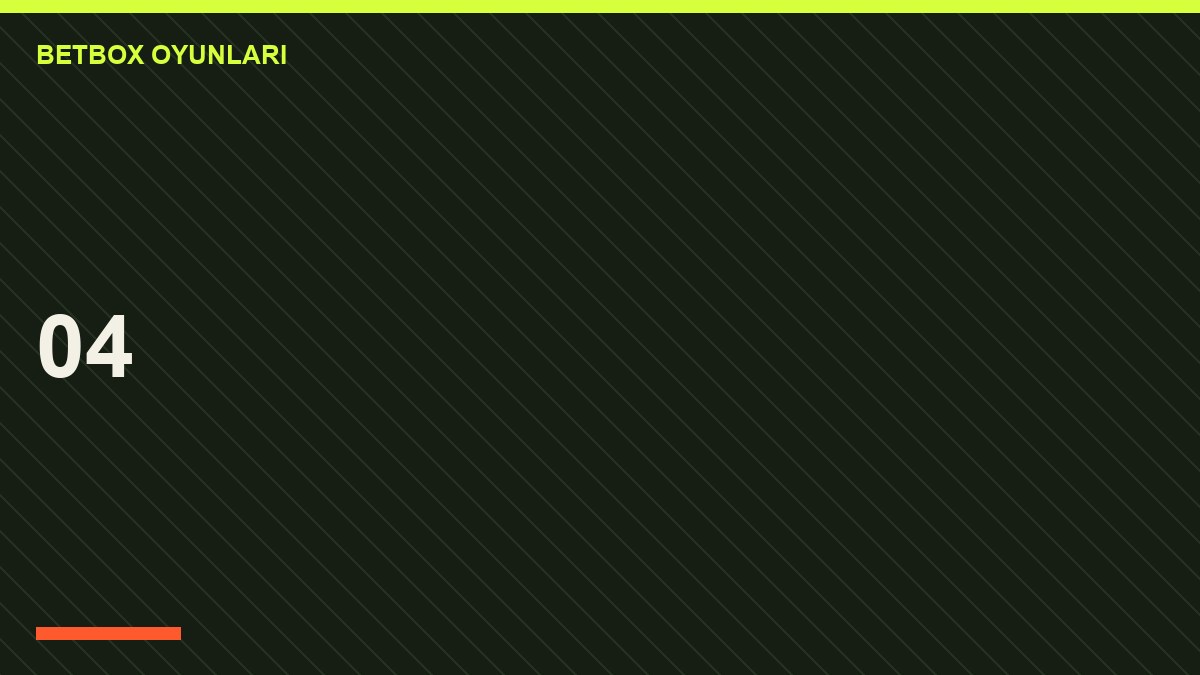 Betbox oyunları